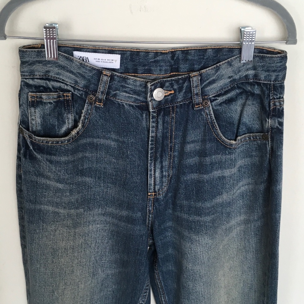 ZARA Faded Blue High-Rise Jeans NWOT